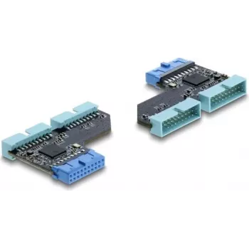 USB šakotuvas DELOCK 67341 20 kontaktų vidinė jungtis į 2× USB 5 Gbps