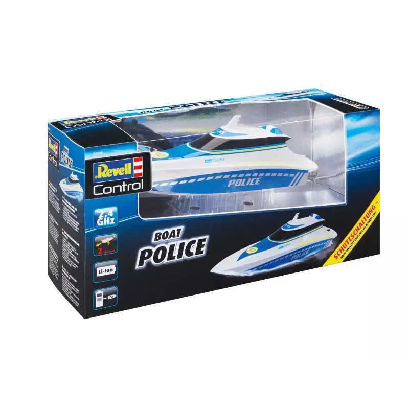 Revell Control Waterpolice RC Pradedančiųjų Motorlaivis 100% RtR 350 mm (24138)