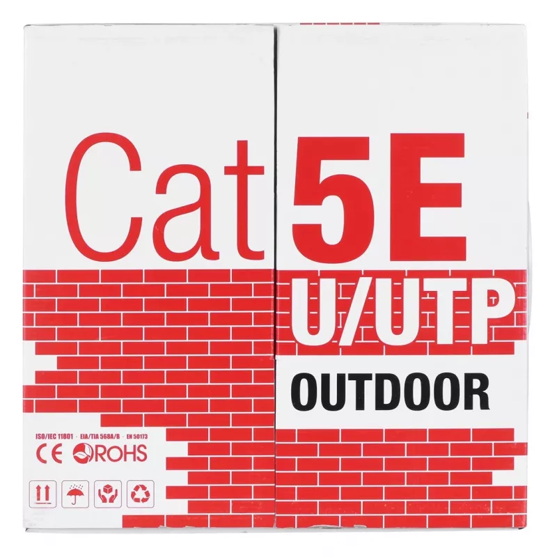 Alantec KIU5OUTS305Q tinklo kabelis juodas 305 m Cat5e U/UTP (UTP)