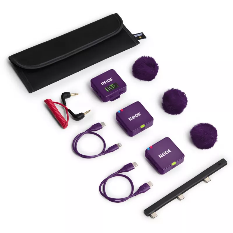 RØDE Wireless GO III Violetinė – belaidė mikrofonų sistema (violetinė)