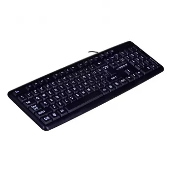 Esperanza EK129 klaviatūra USB QWERTY JK anglų kalba Juoda