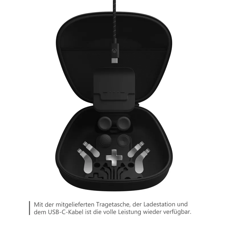 Žaidimų valdiklio priedų rinkinys Microsoft Xbox Elite Wireless Controller Series 2 Complete Component Pack Juodas Sidabrinis
