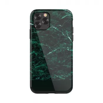 Apsauginis dėklas telefonui Devia Marble serija, skirtas iPhone 11 Pro Max, žalias, plonas, kietas korpusas
