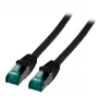 EFB-Elektronik RJ45 šuoliukas Cat.6A S/FTP LSZH juodas 2m (MK6001.2B)