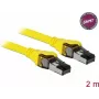 Tinklo kabelis DeLOCK 86582 Cat8.1 2m geltonas