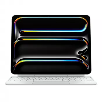 Apple Magic Keyboard iPad Pro 13 colių M4 vokiška QWERTZ balta su jutikliniu kilimėliu