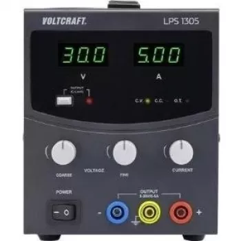 Laboratorinis maitinimo šaltinis Voltcraft LPS1305 – reguliuojamas 0–30 V DC, 0–5 A