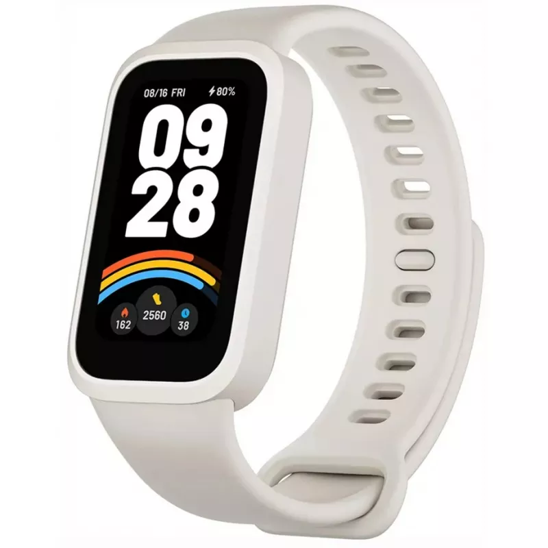 Aktyvumo apyrankė Xiaomi Smart Band 9 Active smėlio/baltos spalvos