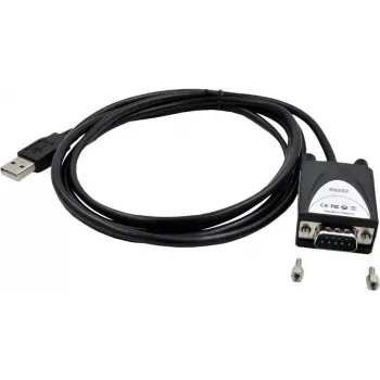 Exsys EX-1311-2-5V USB – RS-232 adapteris, juodas