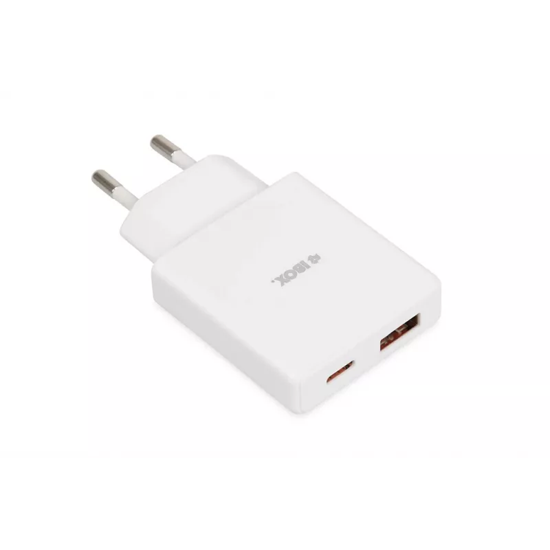 iBox ILUC43W universalus mobiliojo įrenginio kroviklis baltas AC vidaus