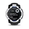 Išmanusis laikrodis GARMIN Instinct 3 3,05 cm (1,2 colio) AMOLED 45 mm 390x390 px liečiamas ekranas Juodas Baltas GPS 4 GB 53 g Silikoninis dirželis