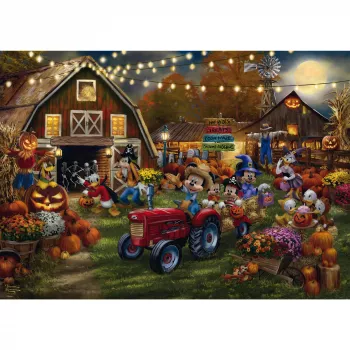 Dėlionė, Schmidt Spiele Thomas Kinkade Studios Disney Mikis ir Minė moliūgų festivalis, 1000 dalių