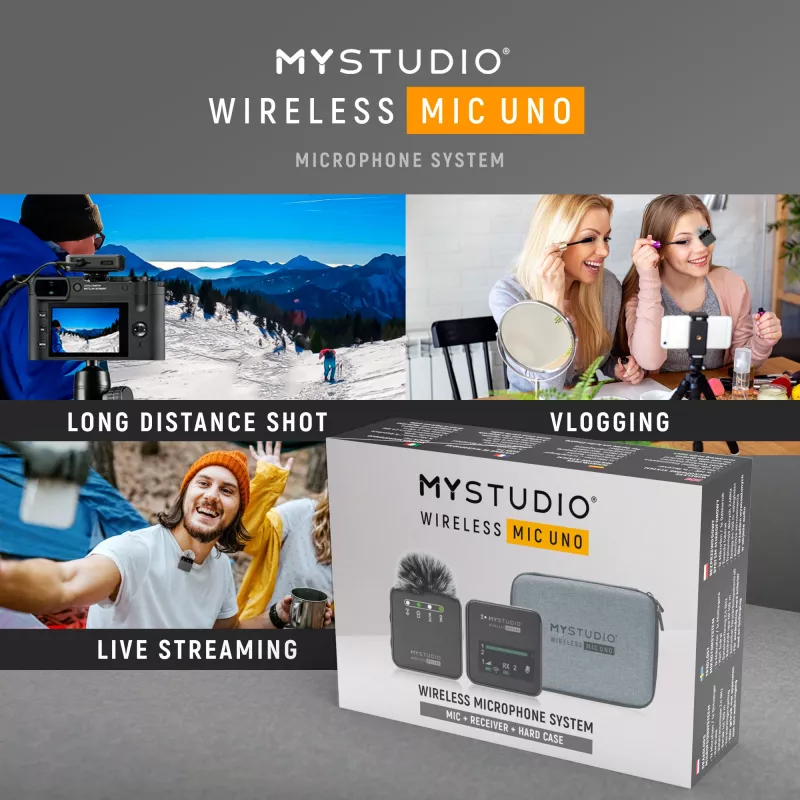 Belaidis mikrofonas Easypix MyStudio Wireless Mic Uno 62023