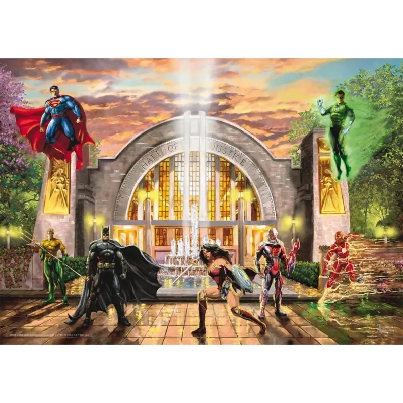 Thomas Kinkade Studios: DC Justice League - Teisingumo Rūmai, Dėlionė 1000 dalių