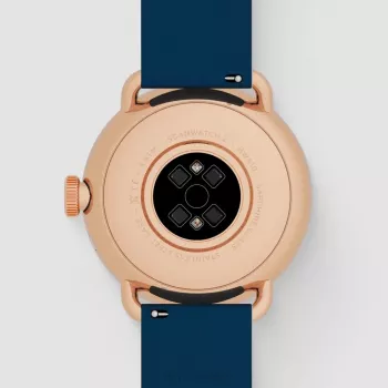 Withings ScanWatch 2 – laikrodis su EKG, širdies ritmu, SpO2, aktyvumo ir miego stebėjimu (38 mm, mėlyna rožinė auksinė)