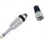 6,3 mm mono kištukas Omnitronic 30200694, nikeliuotas garso jungtis