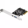SilverStone ECU03 USB adapter PCIe 2.0 x2 Low Profile USB-C 3.1 x1 + USB-C x1 (SST-ECU03)