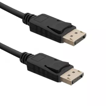 QOLTEC DisplayPort kabelis 1,5 m – DisplayPort kištukas į DisplayPort kištuką, juodas