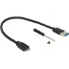 DeLOCK 42594 SSD dėklas M.2 SATA juodas sidabrinis