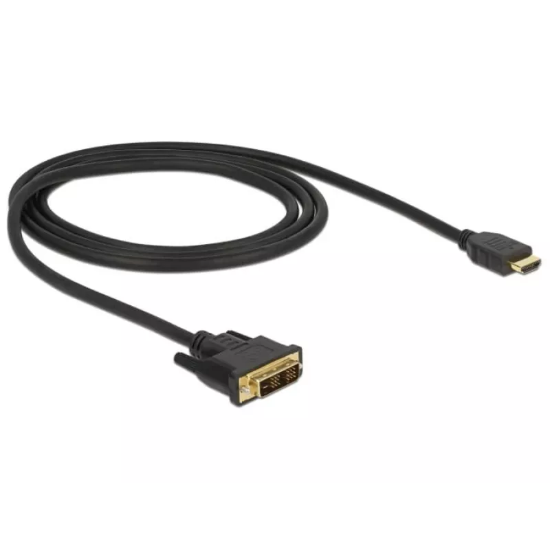 Vaizdo kabelio adapteris DeLOCK 85582 1 m HDMI A tipo DVI-D juodas