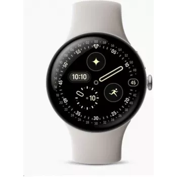 Google Pixel Watch 4 - 45 mm - Aliuminis sidabrinis poliruotas (GA09308-EU)