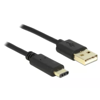 USB laidas DeLOCK 2m USB 2.0-A / USB 2.0-C juodas