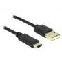 USB laidas DeLOCK 2m USB 2.0-A / USB 2.0-C juodas