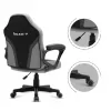 Žaidimų kėdė vaikams Huzaro HZ-Ranger 1.0 Gray tinklelis, pilka ir juoda