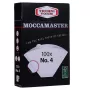 Kavos filtrai MOCCAMASTER 85022 Nr. 4, popieriniai, balti, pakuotė po 100 vnt.
