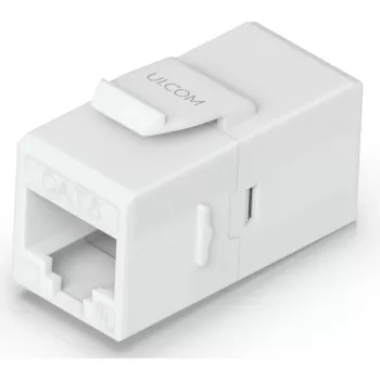 UBIQUITI CAT6 KEYSTONE COUPLER, 12 VNT. PRAĖJIMO CAT6 KEISTONO JUNGTIS, SKIRTA NUTRŪKSTAMIEMS ETHERNETO KABELIAMS BE TRŪKUMŲ SUJUNGTI