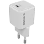 CANYON CU20C GaN 20W 1xPD EU baltas įkroviklis