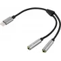 Renkforce USB 2.0 kompiuterio Y-laidinukas [1x USB-C kištukas – 2x lizdas]