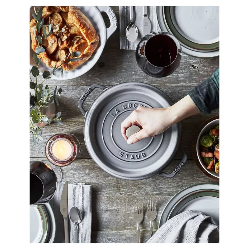 Staub Cocotte 3.8 L Apvalus ketaus troškinimo indas kepimui
