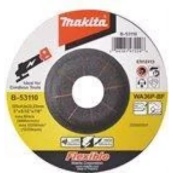 Makita šlifavimo diskas metalui ir nerūdijančiam plienui, 125 mm, grūdėtumas WA36P, skirtas Makita DGA506RTJ