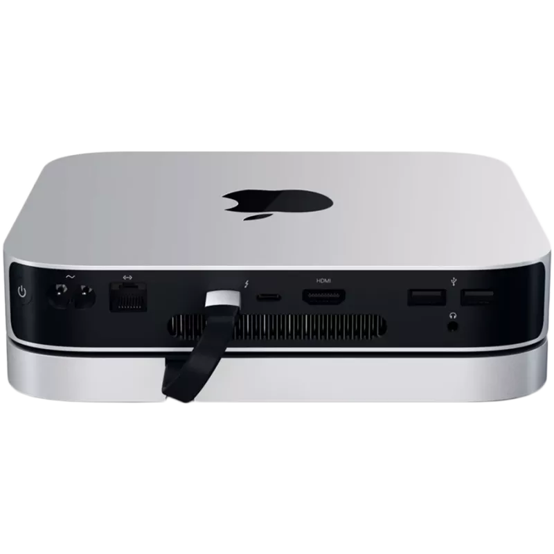 Satechi USB-C aliumininis stovas ir šakotuvas, skirtas Apple Mac mini (sidabrinis)