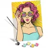 Ravensburger kūrybinis rinkinys CreArt ART Collection Canvas Edition – Moteris rožine spalva (PopArt)