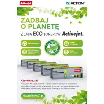 BIO Activejet ATH-35NB toner, HP 35A CB435A, Canon CRG-712, juodas, 1800 puslapių, ECO