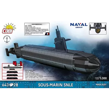 Cobi Blocks Sous-Marin SNLE konstruktorius – 643 detalės