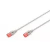 Tinklo kabelis ASSMANN Electronic DK-1617-010S RJ-45 Cat6 1m Pilka