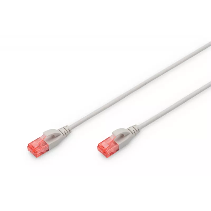 Tinklo kabelis ASSMANN Electronic DK-1617-010S RJ-45 Cat6 1m Pilka