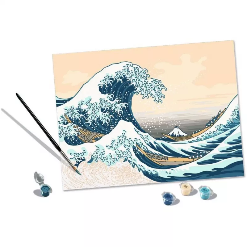 Tapybos rinkinys Ravensburger CreArt ART Collection The Great Wave Hokusai 23690 – piešimas pagal numerius
