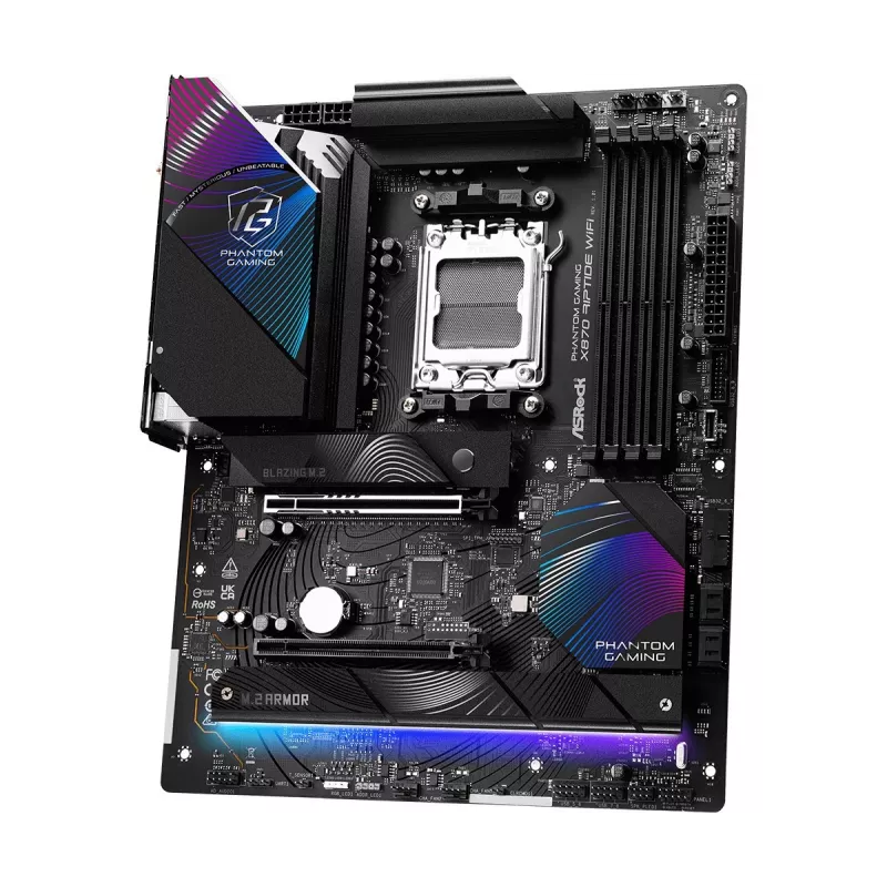 Motininė plokštė ASRock X870 Riptide WiFi — ATX, AMD X870, Socket AM5, DDR5, 4 DIMM, 256 GB, Wi‑Fi 7, 2.5GbE