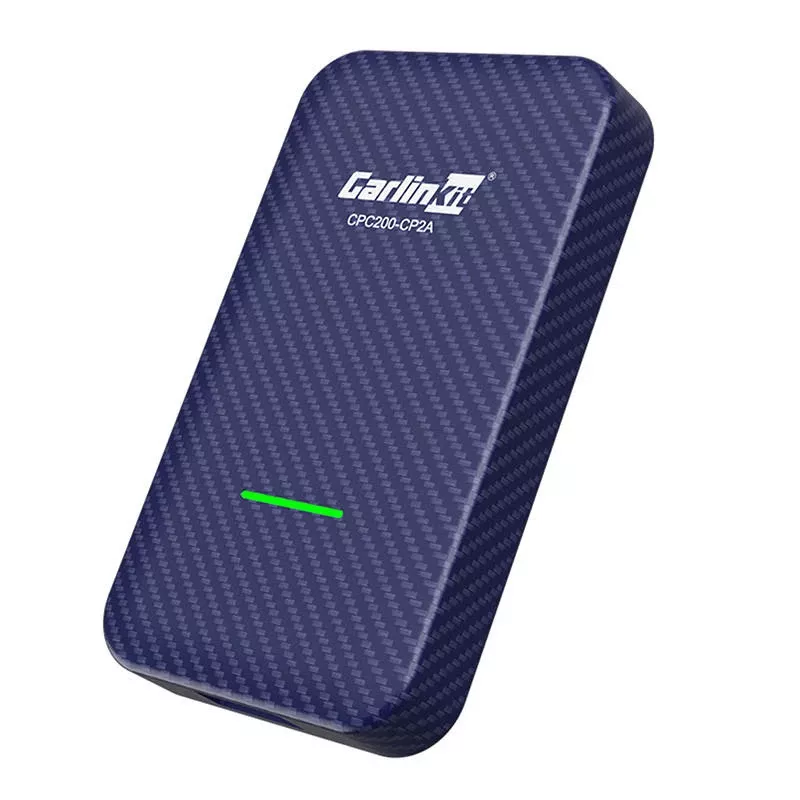Carlinkit 4.0 CPC200-CP2A bevielis adapteris Apple CarPlay ir Android Auto sistemoms, Wi-Fi 5150-5250/5725-5850 MHz, Bluetooth 5.2, USB-C, mėlynas