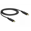 USB laidas DeLOCK 83661 USB 3.2 Gen 2 1m USB-C juodas
