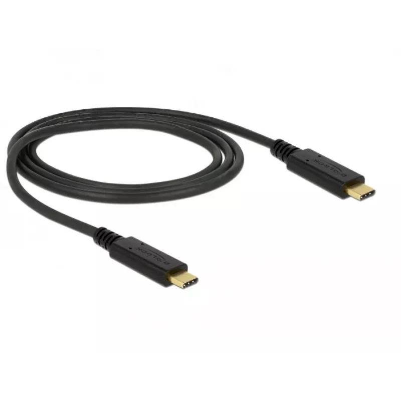 USB laidas DeLOCK 83661 USB 3.2 Gen 2 1m USB-C juodas