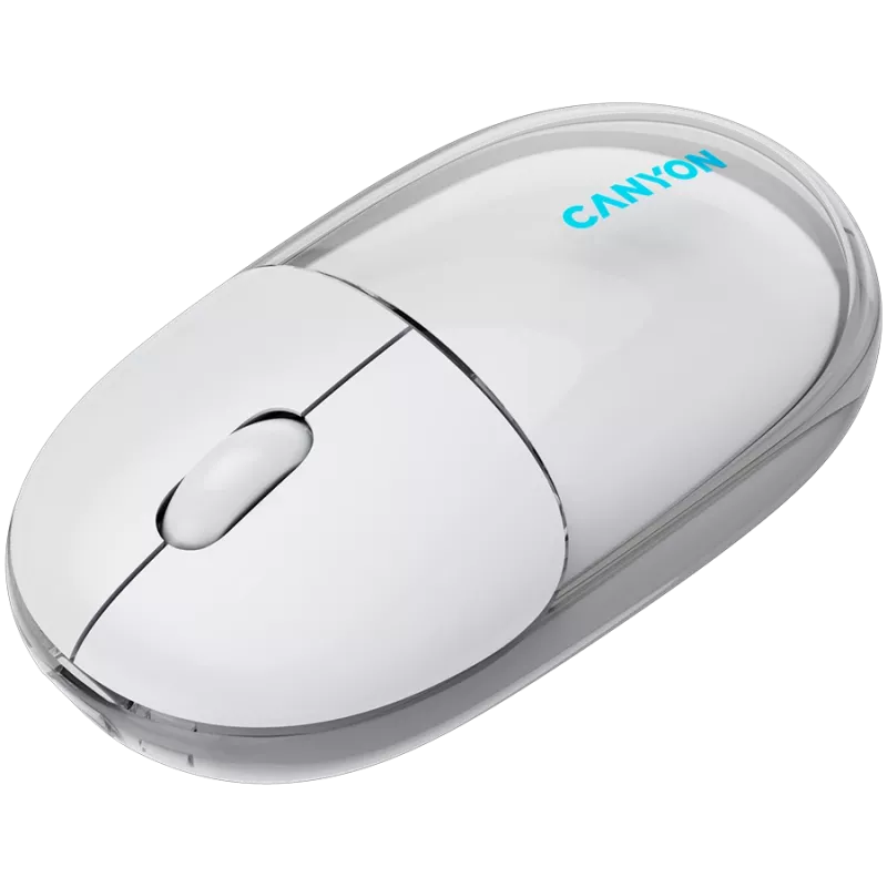 CANYON pelė OnClick 24 BT / belaidė permatoma balta