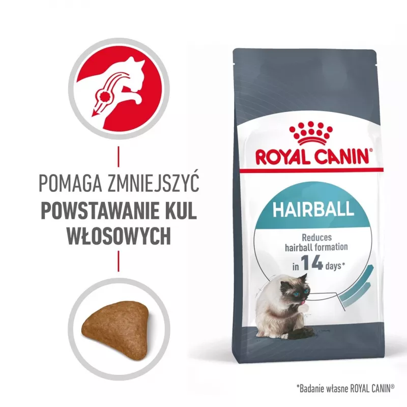 Sausas kačių ėdalas Royal Canin Hairball Care 10 kg – suaugusioms katėms, kukurūzai ir paukštiena