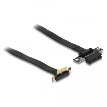 DeLOCK PCI Express x1 Riser Card su vyrišku 90° kampu ir 30 cm kabeliu