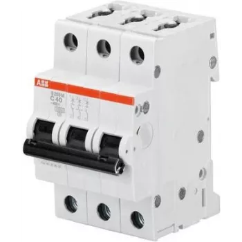 Automatinis jungiklis ABB S203M-C16, C charakteristika, 3 polių, 3 moduliai, 16 A