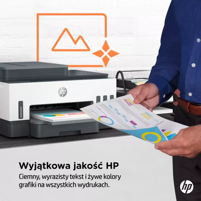 Daugiafunkcis spausdintuvas HP Smart Tank 750 nuolatinio rašalo sistema spalvotas Wi-Fi Smart App dvipusis ADF automatinis dokumentų tiekiklis